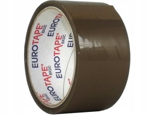 TAŚMA PAKOWA EURO-TAPE AKRYL BRĄZOWA 48MM X 40M