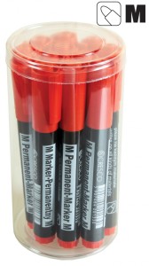 PERMANENT MARKER M CZERWONY