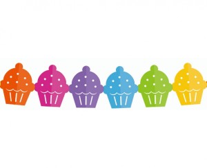 GIRLANDA PAPIEROWA "KOLOROWE BABECZKI" 360X15,1X18