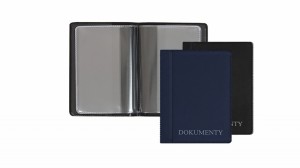 OKŁADKA NA DOKUMENTY MINI PREMIUM CZARNA