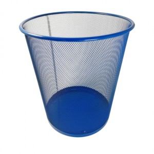 KOSZ METALOWY CIEMNONIEBIESKI