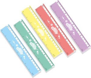 LINIJKA 20CM.PASTELOWA MIX