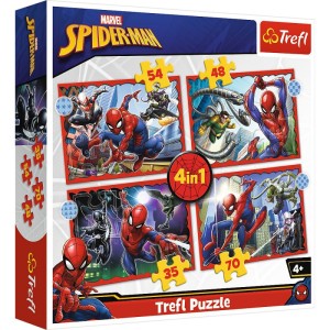 Puzzle 4w1 - Bohaterski Spider-Man=