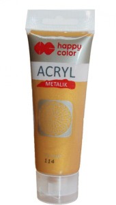 FARBA AKRYLOWA 75ML HAPPY COLOR GŁĘB.ZŁOTO.MET.