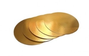 PODKŁADKA ZŁOTY KRĄŻEK 24CM. 25 szt.