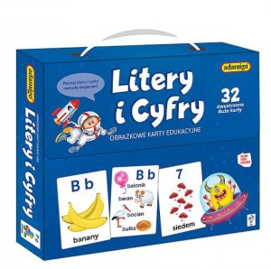 LITERY I CYFRY - obrazkowe karty edukacyjne