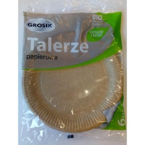 TALERZE PAPIEROWE EKO GROSIK 6szt.