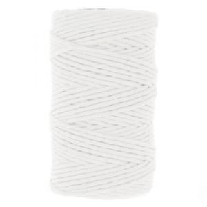 SZNUREK DO MAKRAMY BAWEŁNIANY BIAŁY 2MM/60M