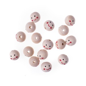 DREWNIANE KORALIKI BUŹKI 20MM 16szt.