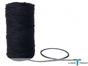 SZNUREK DO MAKRAMY BAWEŁN CZARNY METALIZ. 3mm/100