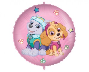 BALON FOLIOWY 18" PAW PATROL SKYE AND EVEREST