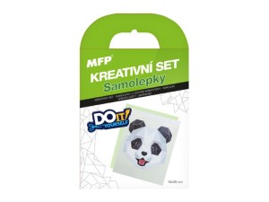 ZESTAW KREATYWNY NAKLEJKI PANDA