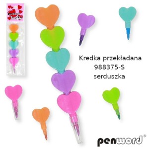 KREDKA PRZEKŁADANA 988375-S SERDUSZKA