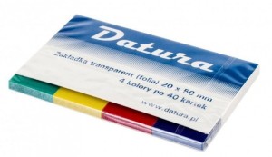 ZAKŁADKI INDEKSUJĄCE DOTTS TRANSPAR.20X50 4X40K.