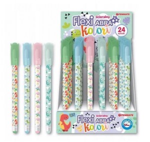 PENMATE DŁUGOPIS ŚCIERALNY FLEXI ABRA KOLORI DINO