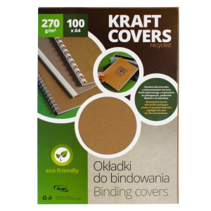 KARTON OZD. A4 270g KRAFT CIEMNOBEŻOWY 100ark