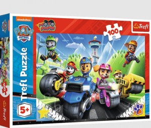 Puzzle 100 - Psi Patrol na motorach