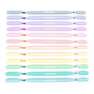 FLAMASTRY DWUSTRONNE PASTELOWE B BRUSH 12 KOLORÓW