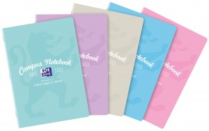 ZESZYT OXFORD CAMP A4 60K.KRATKA PASTEL 5szt.