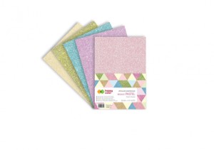 ARKUSZE PIANKOWE BROKATOWE PASTEL A4 5ARK.H-COL