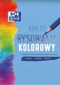 BLOK DO RYSOWANIA OXFORD A4/10K KOLOROWY