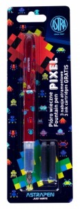 PIÓRO MŁODZIEŻOWE PIXEL BLISTER+ NABOJE 3szt.