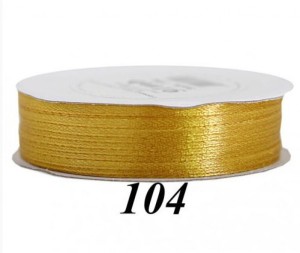 WSTĄŻKA SATYNOWA 3MM/91MB PRAWDZIWE ZŁOTO