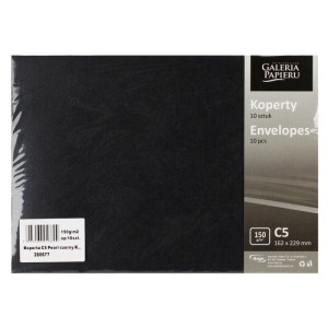 KOPERTA OZD.C5 150GR.PEARL CZARNY K /10/