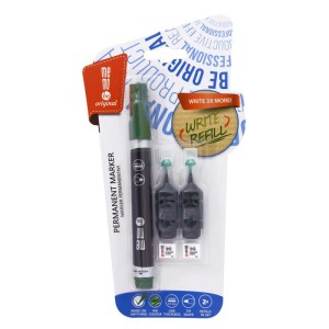 MARKER PERMANENTNY MEMOBE+2 ZAPAS.TUSZE OKR.ZIEL.