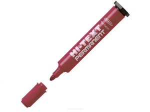 MARKER PERMAN.HI-TEXT 830 OKRĄGŁY CZERWONY 12szt
