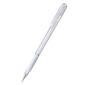 DŁUGOPIS ŻELOWY k118 0,8 MM HYBRID GEL GRIP SREBRO