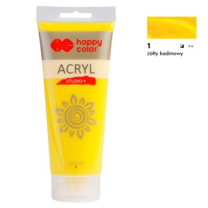 FARBA AKRYLOWA STUDIO 200ML H.COLOR ŻÓŁTY KADMOWY