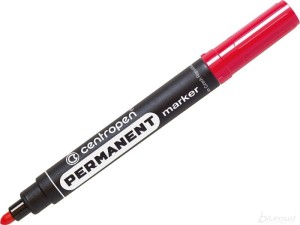 MARKER PERMANANTNY CENTROPEN ŚCIĘTY CZERWONY