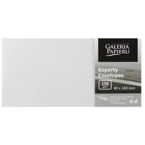 KOPERTY OZD. 80x160mm 150GR.PEARL BIAŁE K /10/