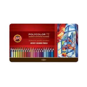 KREDKI POLYCOLOR 72KOL.OPAKOWANIE METALOWE