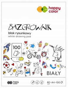 BLOK RYSUNKOWY BAZGROWNIK A4 100K.HAPPY COLOR