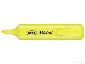 ZAKREŚLACZ MISTRAL PASTEL ŻÓŁTY