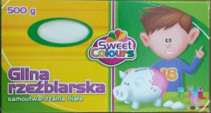 GLINA SAMOUTWARDZALNA 500gr.BIAŁA SWEET COLOURS