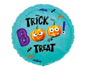 BALON FOLIOWY 18" BOO! TRICK OR TREAT