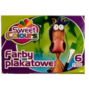 FARBY PLAKATOWE 6 KOL.20ML.