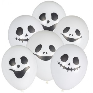 BALONY Z HALLOWEENOWYM NADRUKIEM DUSZKI 6szt.