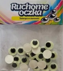 RUCHOME OCZY ŚWIECĄCE W CIEMNOŚCI ROS1