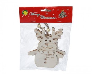 RENIFER ZAWIESZKA Z DREWNA