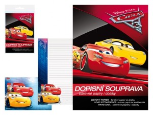 PAPETERIA LUX 5+10 DISNEY CARS