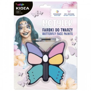FARBKI DO TWARZY MOTYLEK 8 KOL.KIDEA
