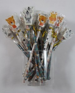 OŁÓWEK Z GUMKĄ NAKŁADKĄ SAFARI/DINO