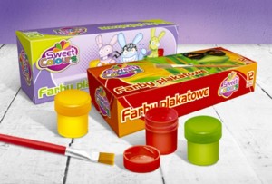 FARBY PLAKATOWE 12 KOL.20ML.PASTEL.SWEET COLOURS