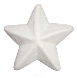 GWIAZDKA ŚWIECZNIK 8cm.STYROPIAN