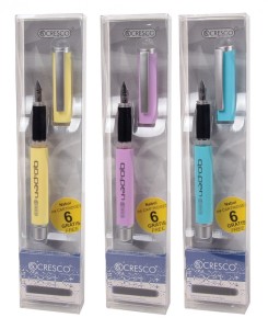 PIÓRO WIECZNE GoPen PASTEL + NABOJE 6szt.