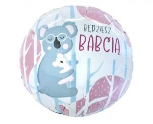 BALON FOLIOWY 18" BĘDZIESZ BABCIĄ